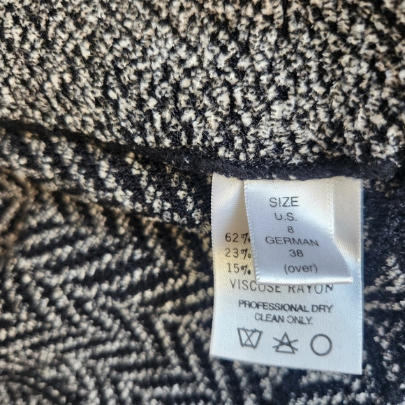 St John Marie Gray Soft Wool Blend Prep Jacket Knit Blazer Classic Luxury Size 8 - Picture 9 of 16